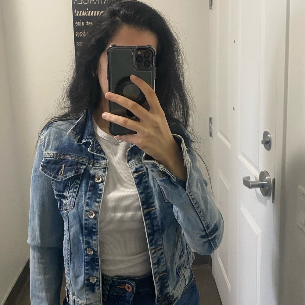 Bershka Light Blue Denim Jacket